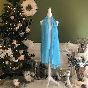Bright Sky Blue Chiffon scarf